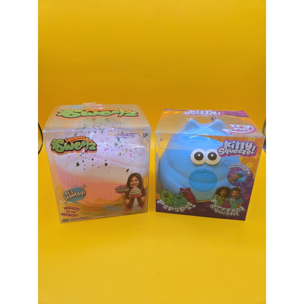 PPNC Kitty Squeeze Sensory Toy Scented Cupcake Blue Purrfect Squish *NEW*